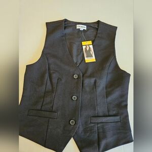 Black Button-Up Vest Steve Madden